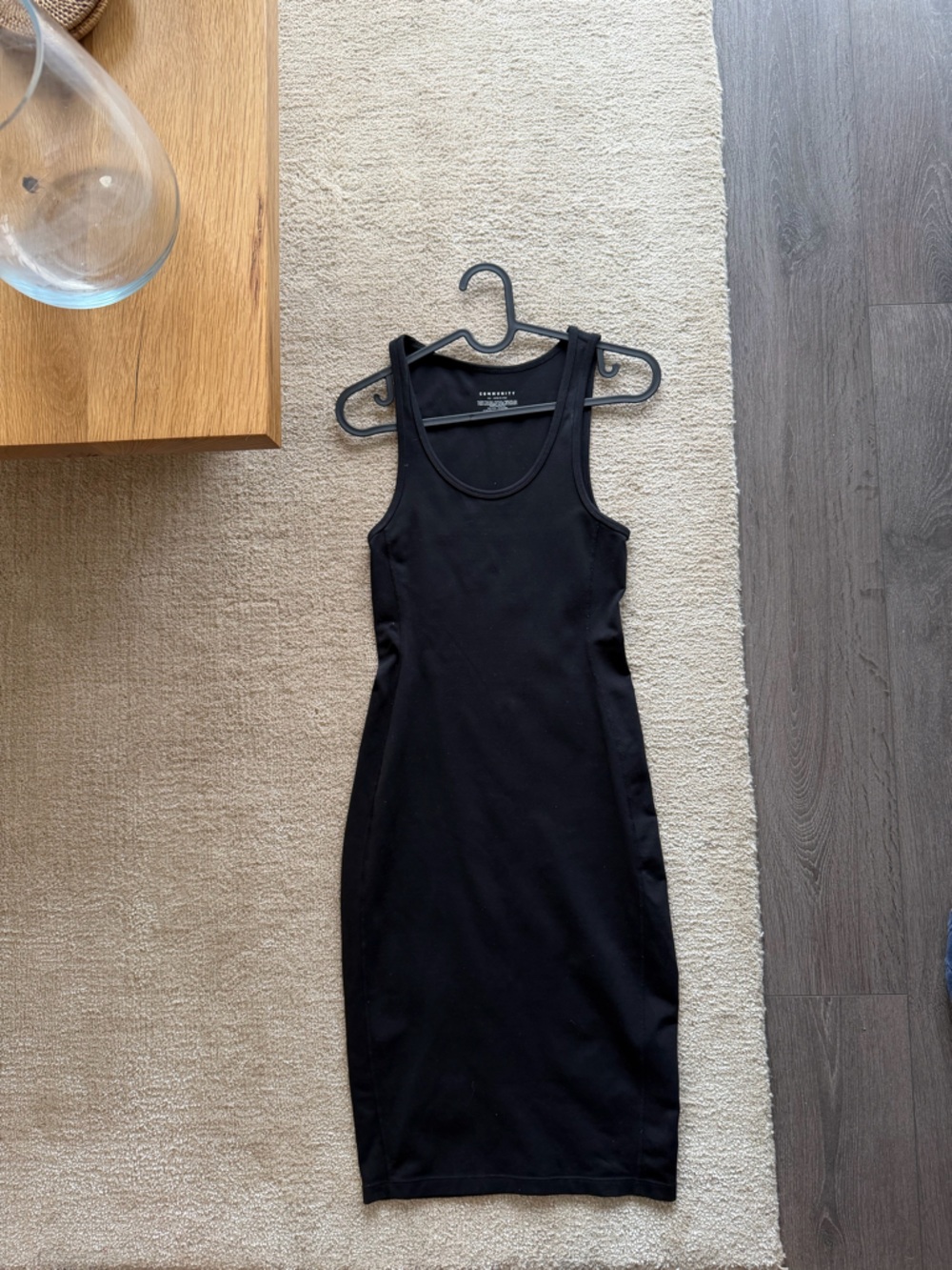 Aritzia Black Tank bodycon dress